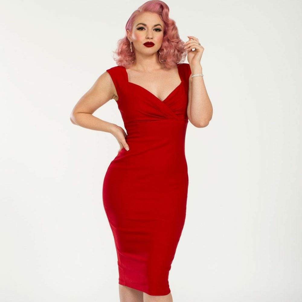 NWT Pinup Girl Clothing Couture Erin Dress Red